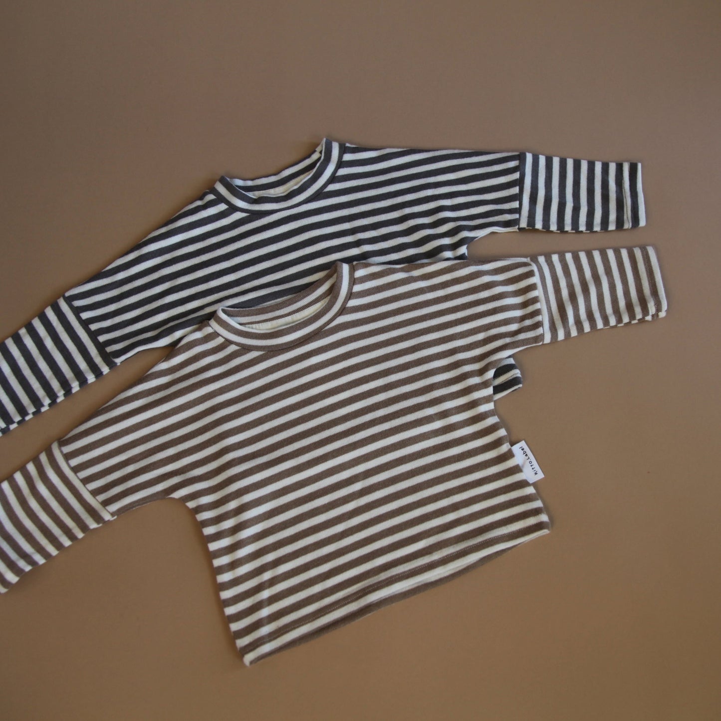 Soft Striped oversized sweatshirt top