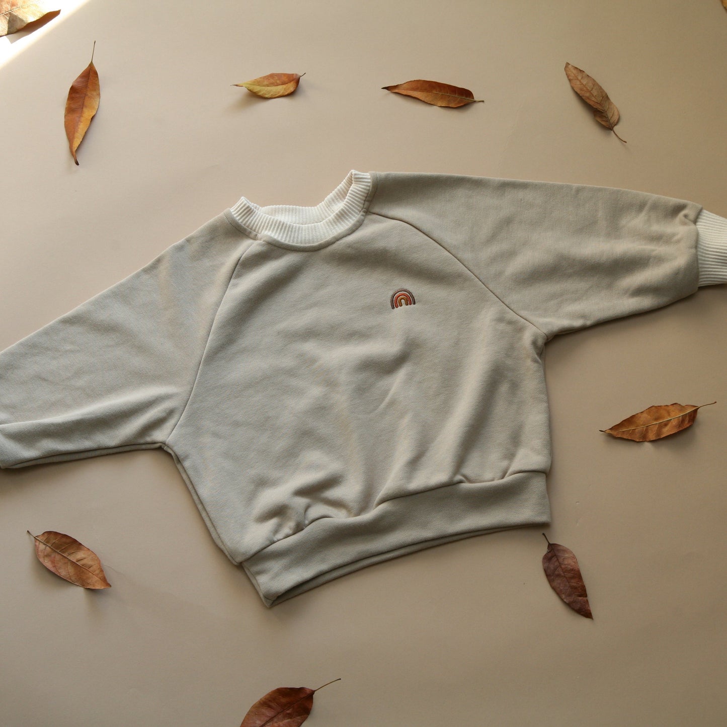 Embroidery Rainbow Pullover