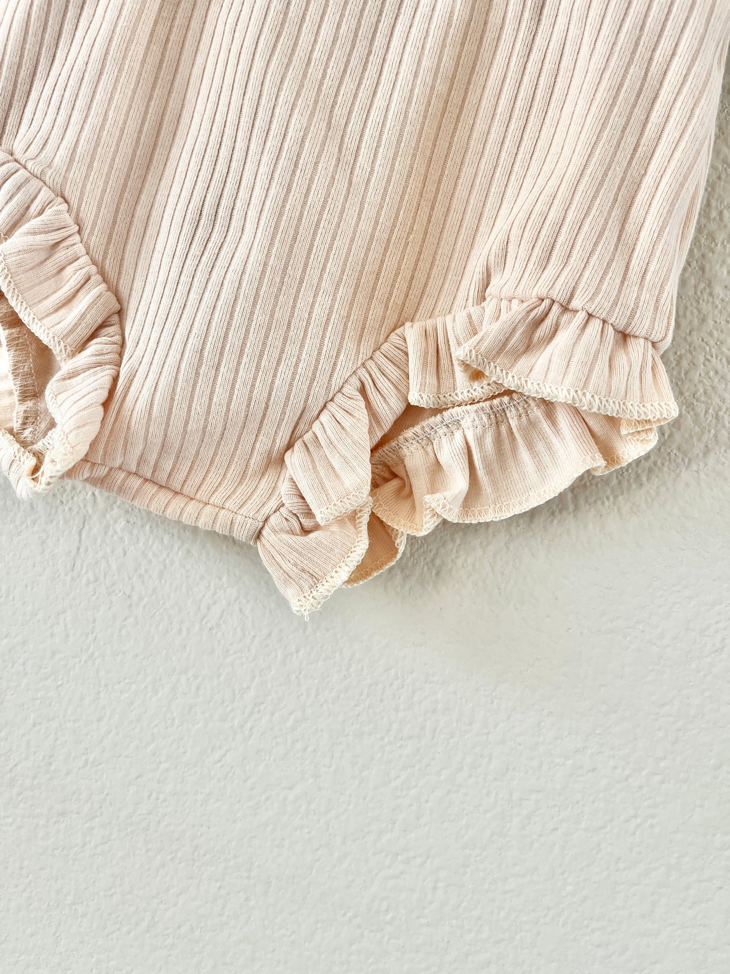 Ribbed Baby Ruffle Bloomers