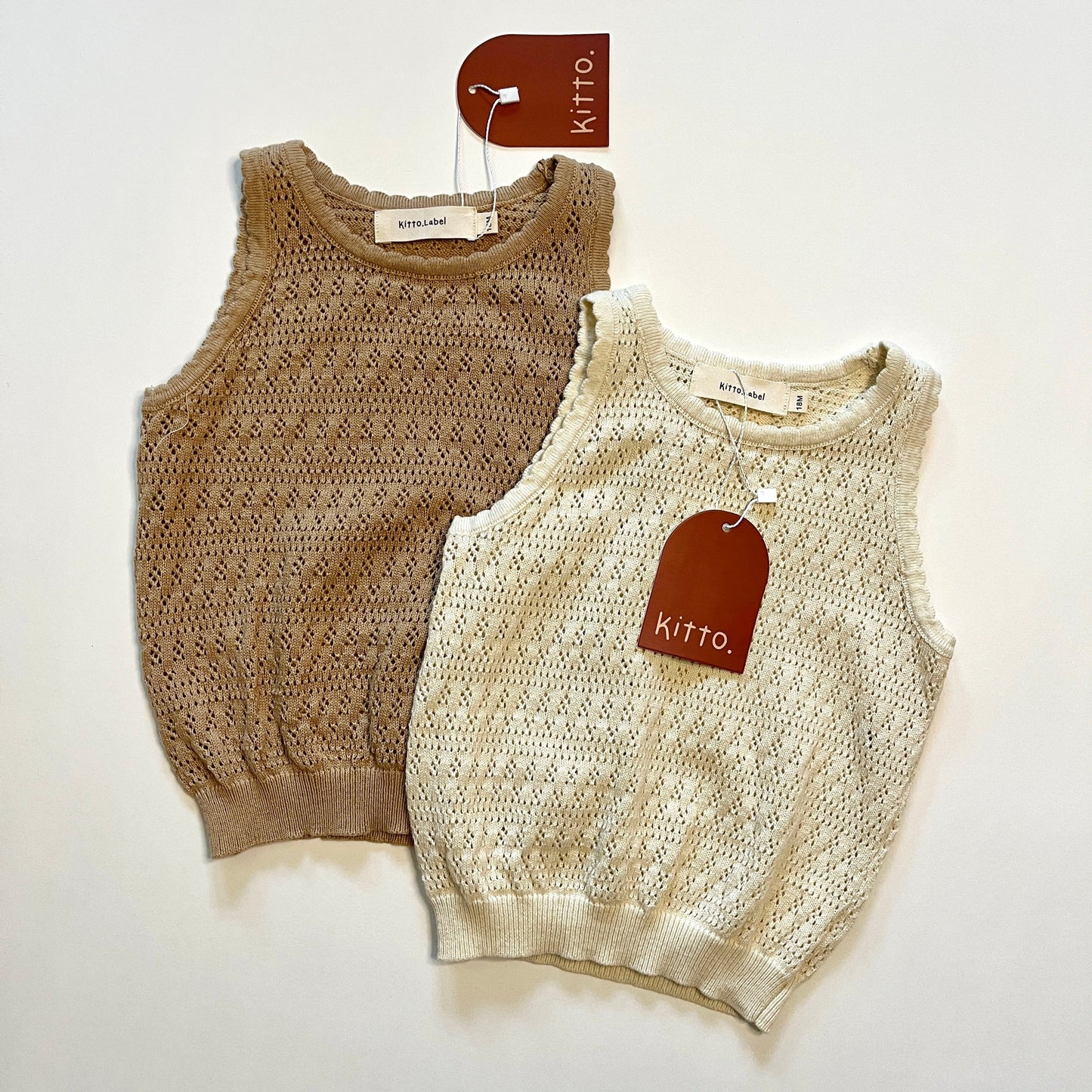 Girls knit little tank top