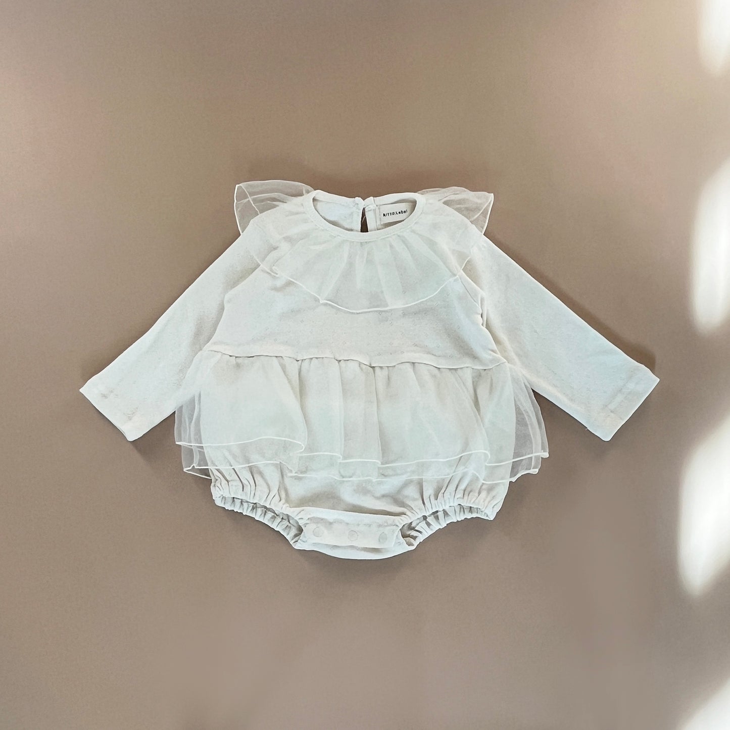 Ruffle Collar Baby Girls Romper