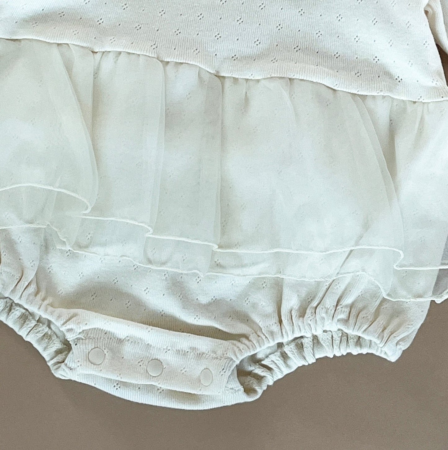 Ruffle Collar Baby Girls Romper