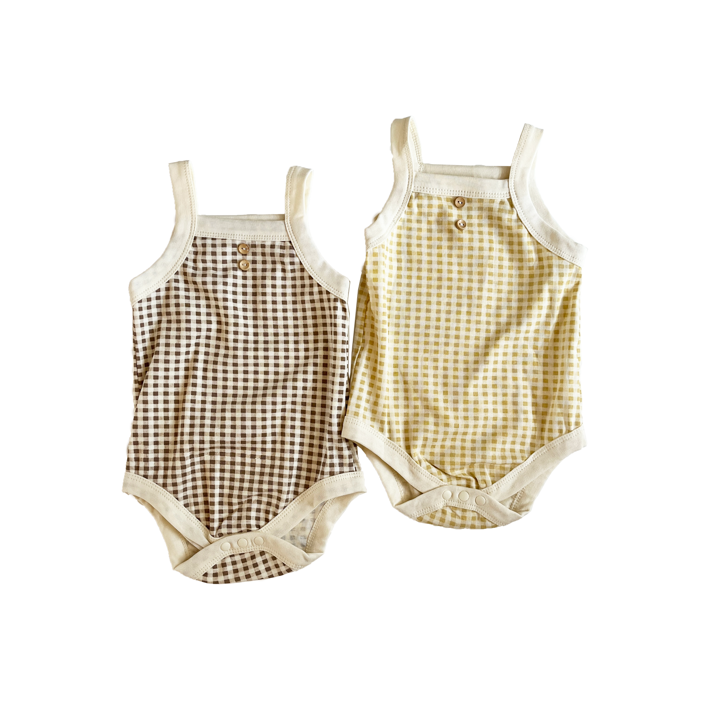 Checkered Baby Summer Onesie