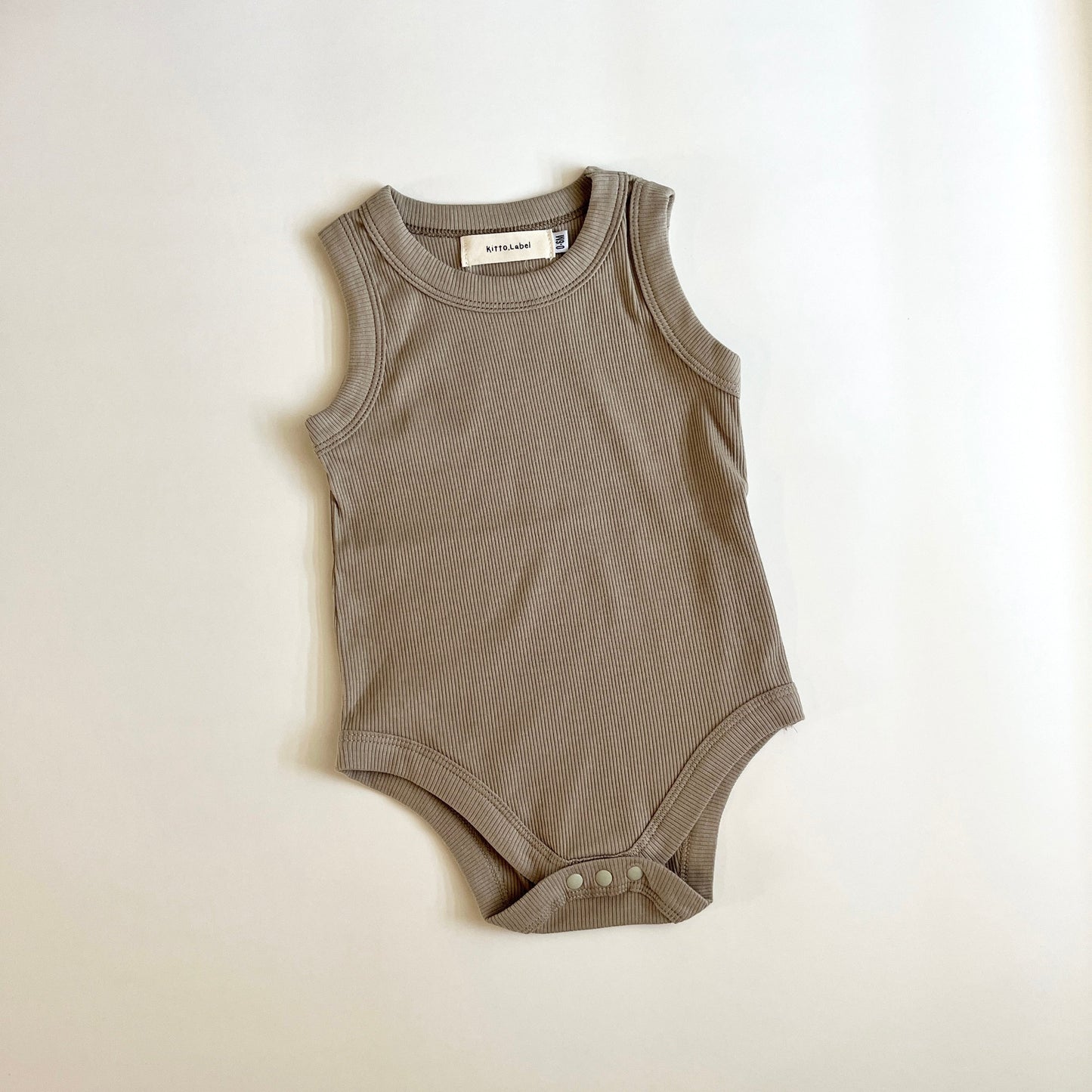 Summer Baby Ribbed Solid Onesie