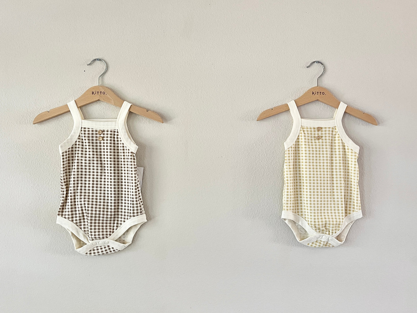 Checkered Baby Summer Onesie