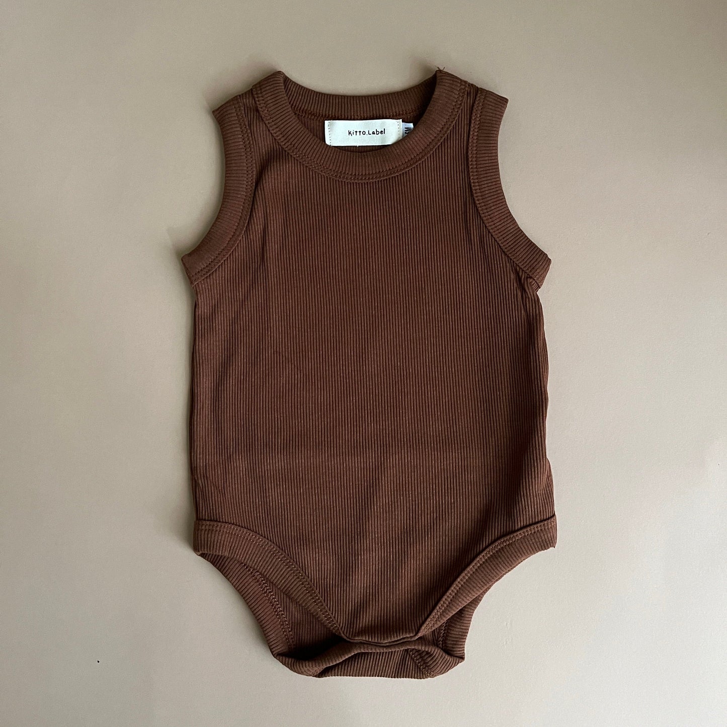 Summer Baby Ribbed Solid Onesie