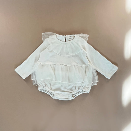 Ruffle Collar Baby Romper