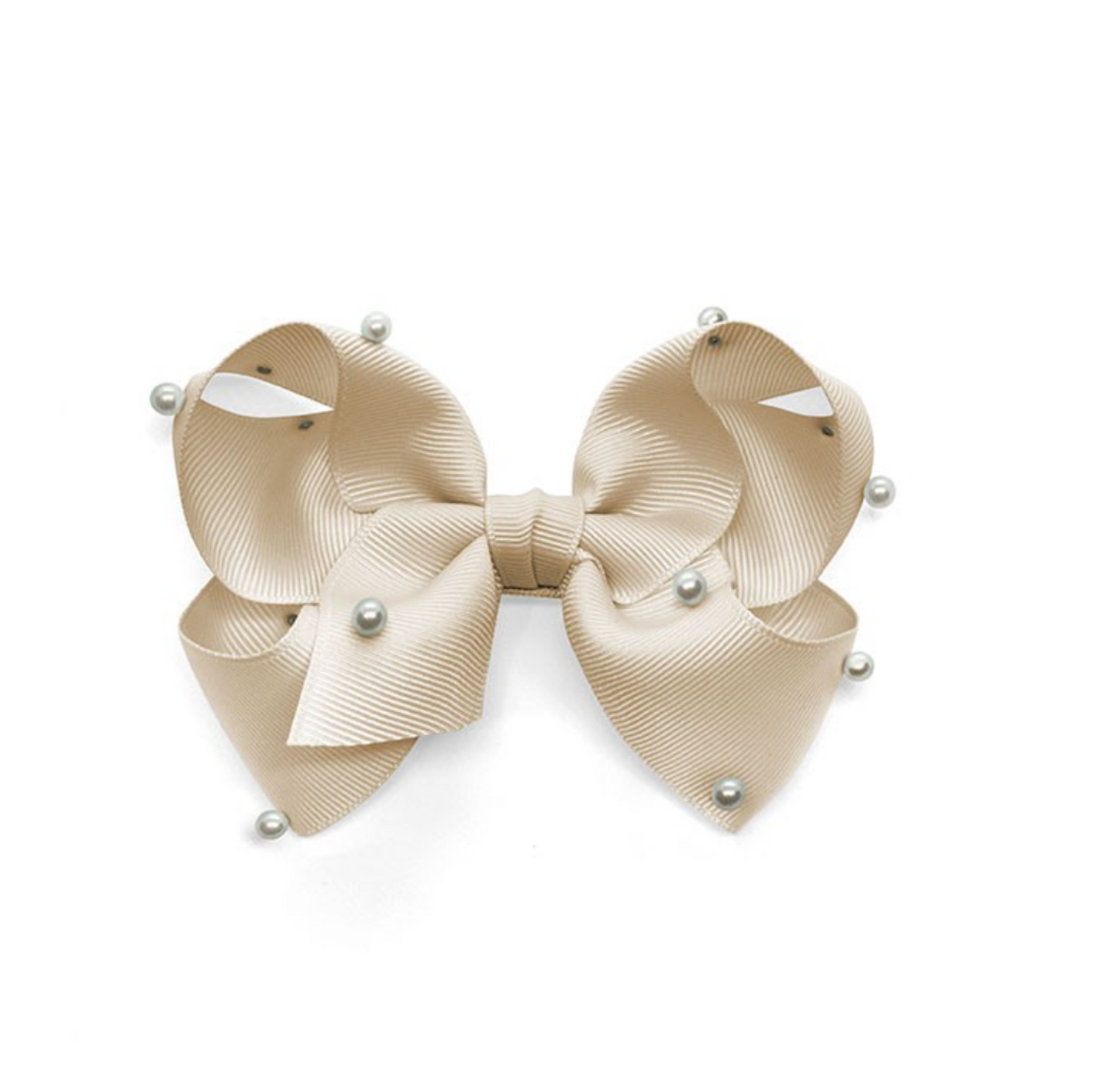 Girls Pearl Ribbin Bows Hair Clips