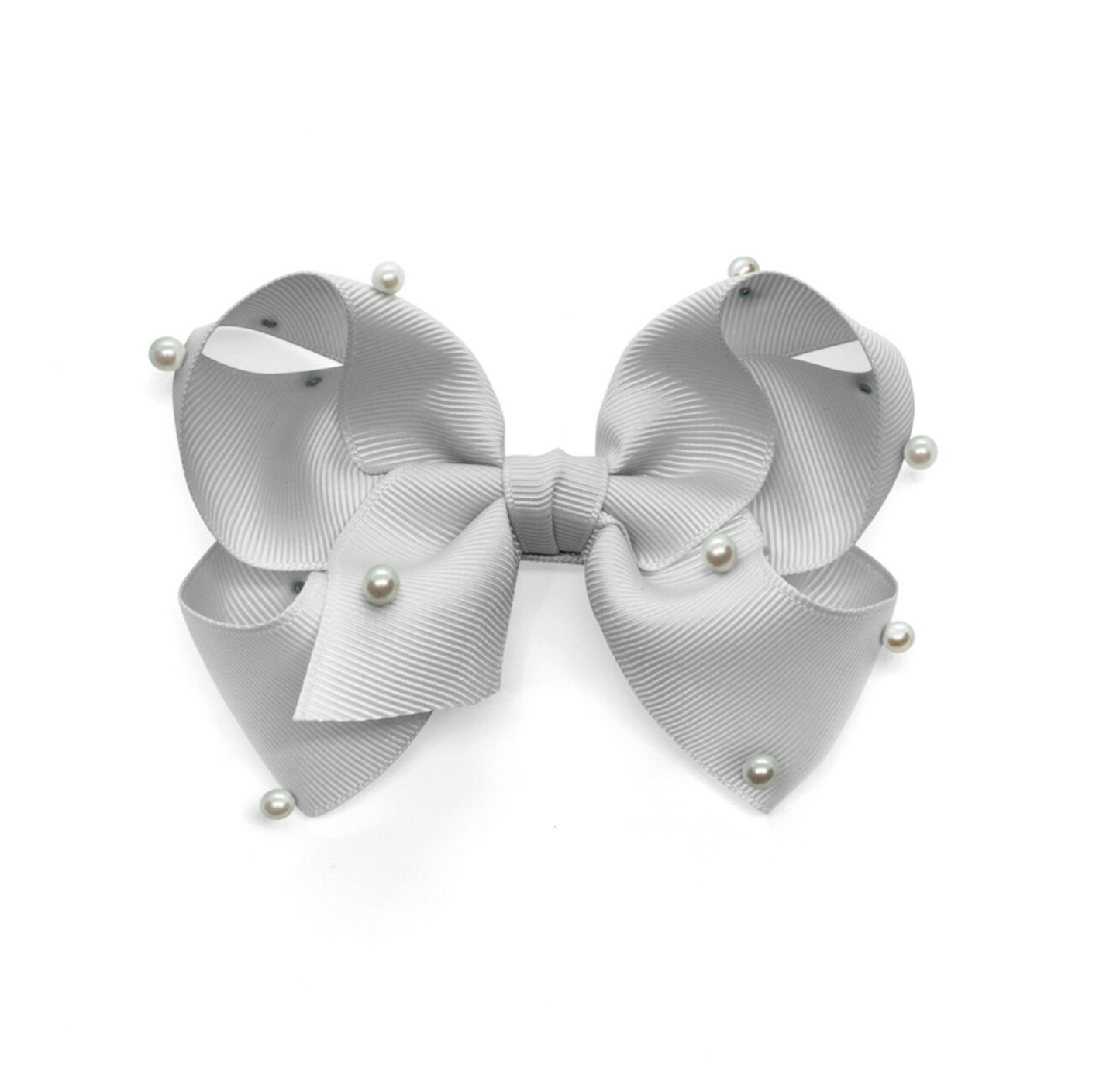 Girls Pearl Ribbin Bows Hair Clips