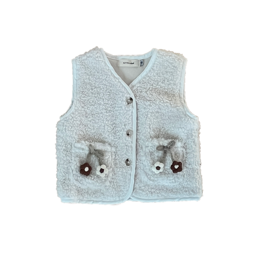 Girls Sherpa Cherry Vest