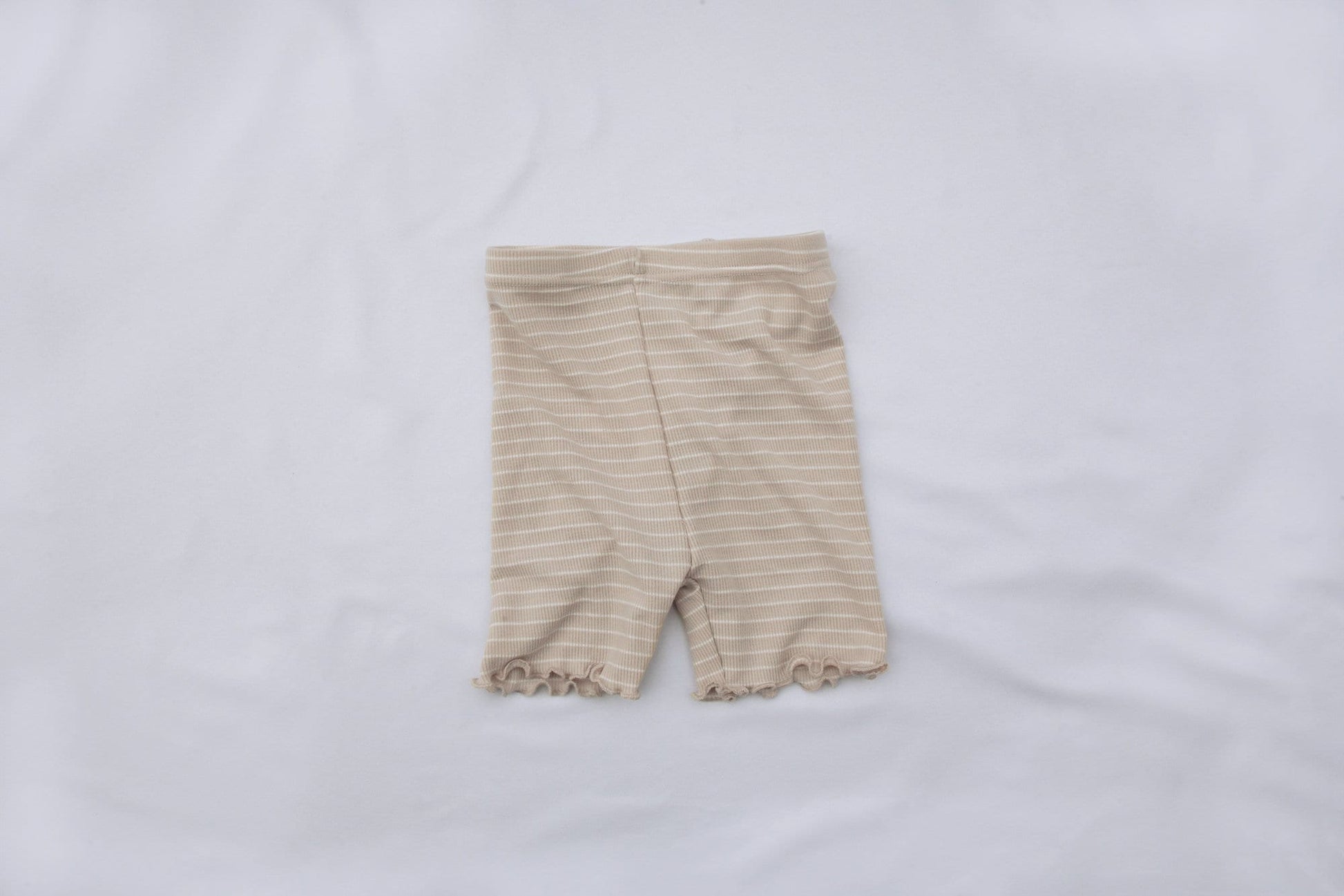 Lettuce Trim Biker Shorts-Oatmeal